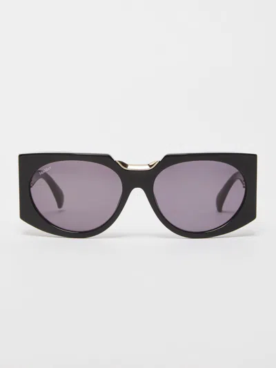 Max Mara Square Sunglasses In Black