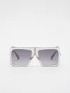 Max Mara Square Sunglasses In Transparent