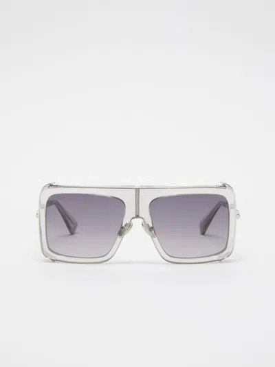 Max Mara Square Sunglasses In Transparent