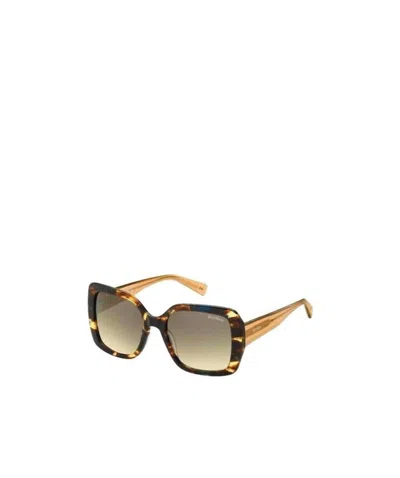 Max Mara Square Sunglasses In Nude