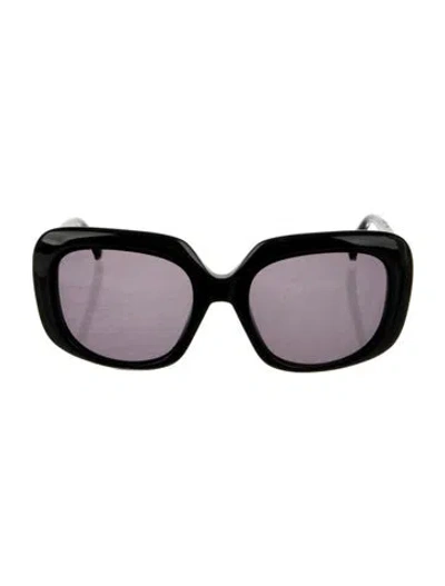 Pre-owned Max Mara Square Tinted Sunglasses In Black