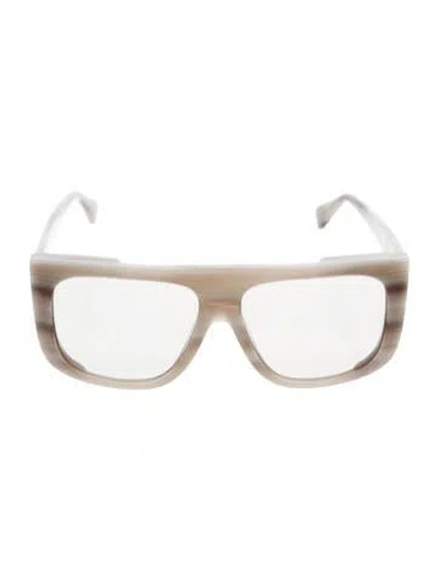Pre-owned Max Mara Square Tinted Sunglasses In Grey