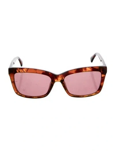 Pre-owned Max Mara Square Tinted Sunglasses In Neutrals