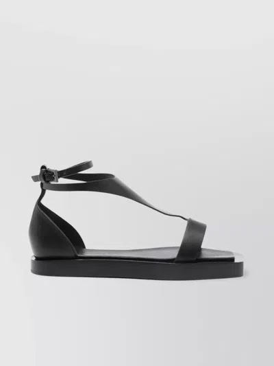 MAX MARA SQUARE TOE RUBBER SOLE SANDAL
