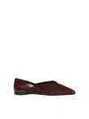 Max Mara Square-toe Suede Ballet Flats In Multi
