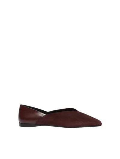MAX MARA MAX MARA SQUAREFLAT FOOTWEAR BORDEAUX
