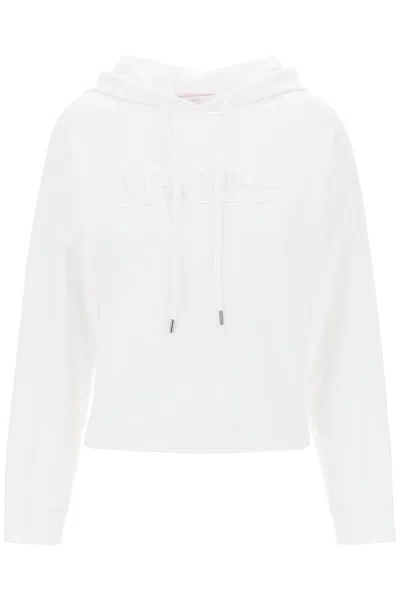 Max Mara "stadium Sweatshirt With Emb In White