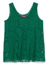 Max Mara Staffa Top In Green