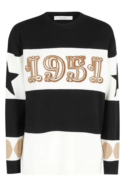 MAX MARA STAR PATTERNED CREWNECK JUMPER