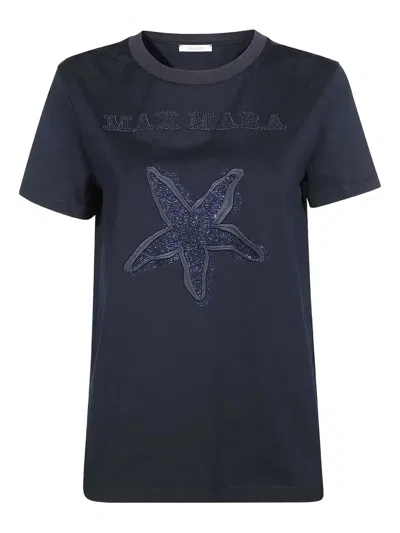 MAX MARA STARFISH-EMBELLISHED COTTON T-SHIRT