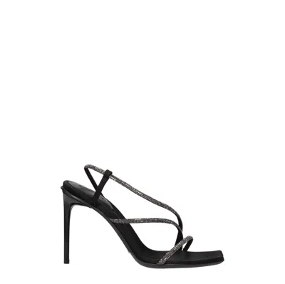Max Mara Stark Women's Leather Sandals Black