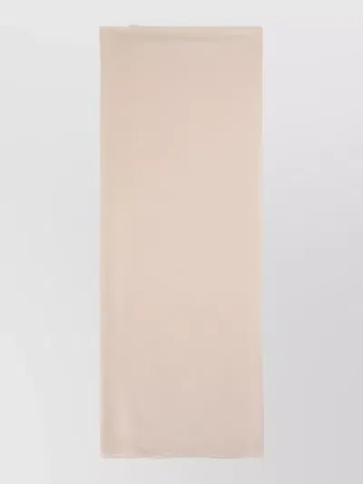 Max Mara Starna Georgette Scarf Lightweight Rectangular Sheer In Neutral