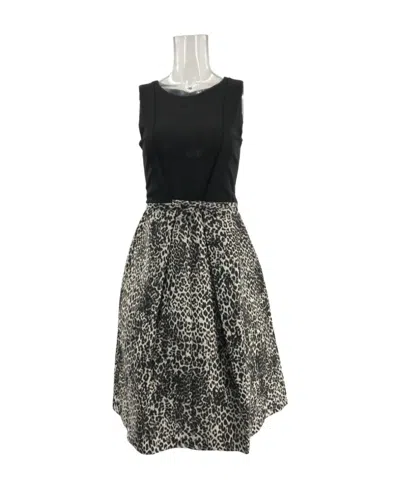 Max Mara Stitching Detail Dress In Black
