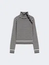 Max Mara Stockinette-stitched Cashmere Polo-neck Sweater In Blue