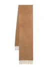 Max Mara Monogram-embroidered Cashmere Stoles Accessories In Brown