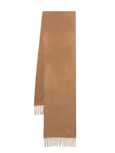 Max Mara Monogram-embroidered Cashmere Stole