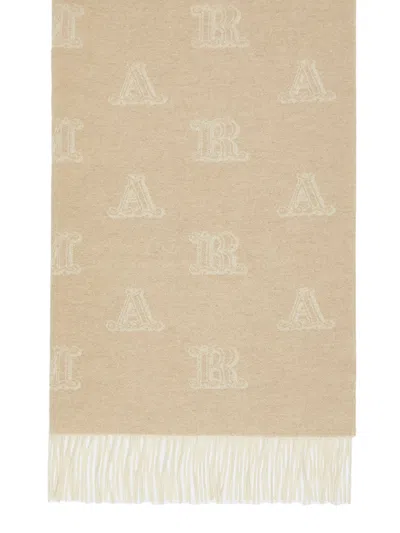 Max Mara Stola In Cashmere Jacquard In Neutral