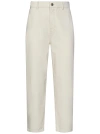 MAX MARA MAX MARA LOGO PATCH STRAIGHT LEG TROUSERS