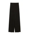 Max Mara Straight Cady Trousers In Black