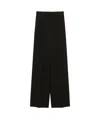 Max Mara Straight Cady Trousers In Black