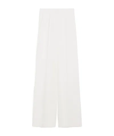 MAX MARA STRAIGHT CADY TROUSERS
