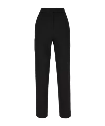 Max Mara Straight Casual Pants In Black
