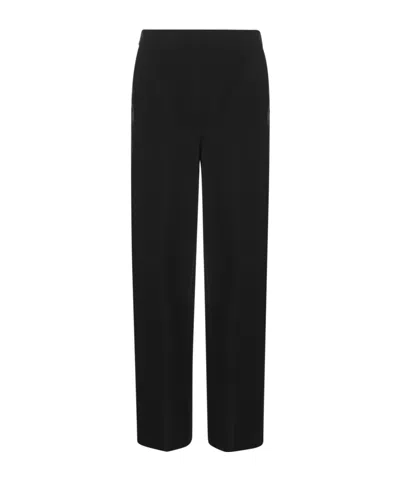 Max Mara Straight Casual Pants In Black