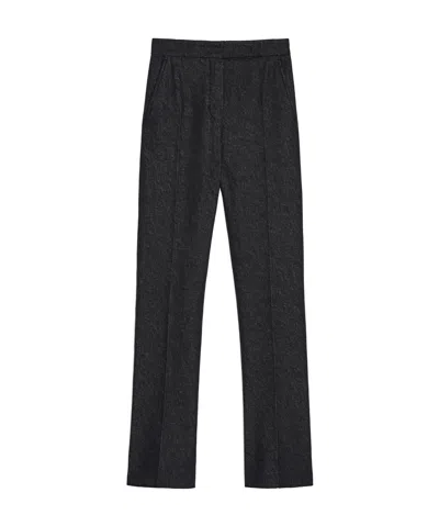 Max Mara Straight Casual Pants In Black