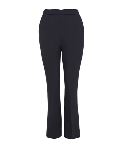 Max Mara Straight Casual Pants In Black