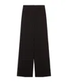 Max Mara Long Wide-leg Trousers With Tailored Fit And Side Pockets In Black