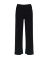 Max Mara Wide-leg Pants With Clean Waistband In Black