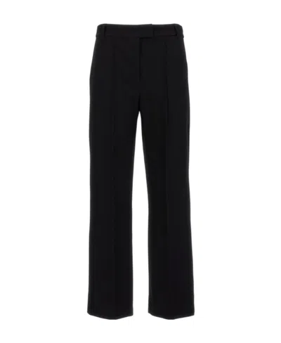 Max Mara Straight Casual Pants In Black