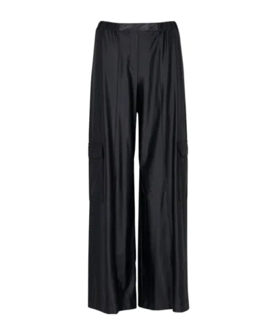Max Mara Straight Casual Pants In Black