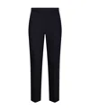 Max Mara Nepeta Stretch Virgin Wool Flare Leg Ankle Trousers In Blue