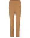 Max Mara Straight Casual Pants In Brown
