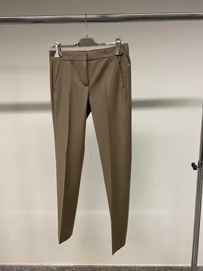 Max Mara Straight Casual Pants In Brown