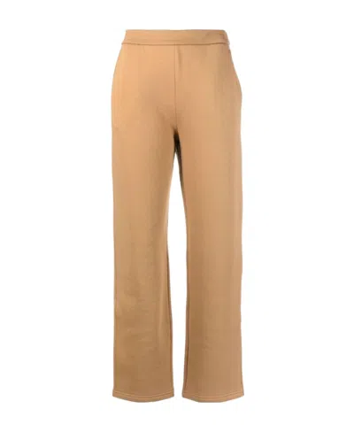 Max Mara Straight Casual Pants In Nude