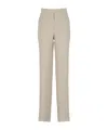 Max Mara Straight Casual Pants In Nude