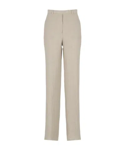 Max Mara Straight Casual Pants In Nude