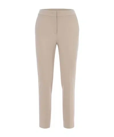 Max Mara Straight Casual Pants In Nude