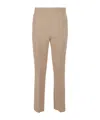 Max Mara Straight Casual Pants In Nude