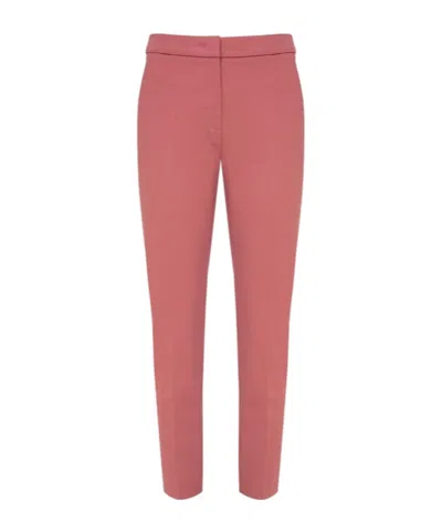 Max Mara Straight Casual Pants In Pink