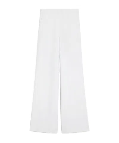 Max Mara Straight Casual Pants In White