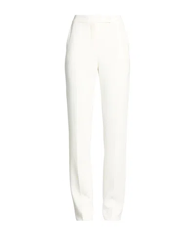 Max Mara Straight Casual Pants In White