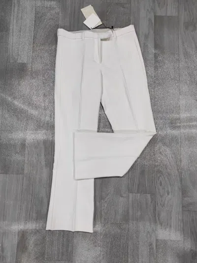 Max Mara Straight Casual Pants In White