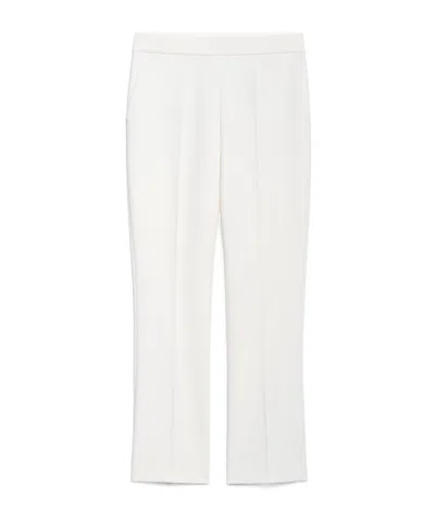 Max Mara Straight Casual Pants In White