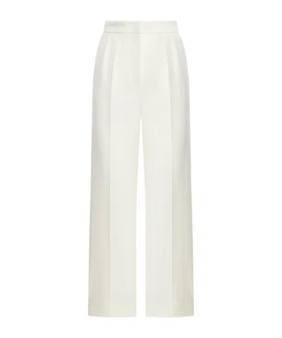 Max Mara High Waist Straight Leg Pants In Neutral