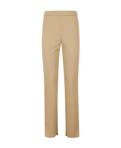 Max Mara Straight Casual Pants In White