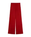 Max Mara Ruggero Cotton Drill Straight Pants In Red