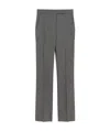 Max Mara Straight-cut Wool, Mohair And Silk Trousers In Black